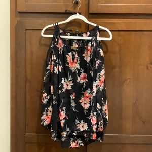 White House Black Market floral blouse